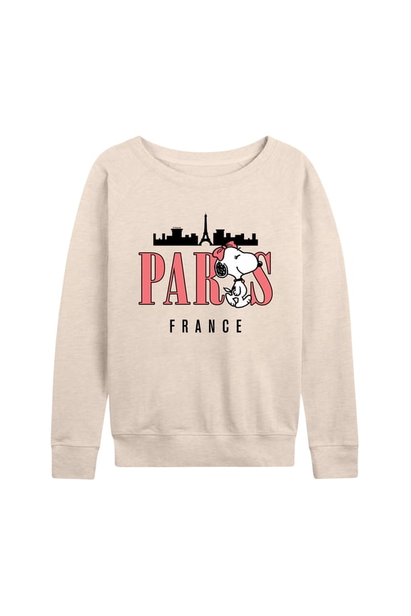 - Belle Paris France - Women's French Terry Pullover Long Sleeve Shirt