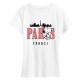 thumbnail image 1 of Peanuts - Belle Paris France - Women's Short Sleeve Graphic T-Shirt, 1 of 6