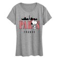 thumbnail image 1 of Peanuts - Belle Paris France - Women's Short Sleeve Graphic T-Shirt, 1 of 6