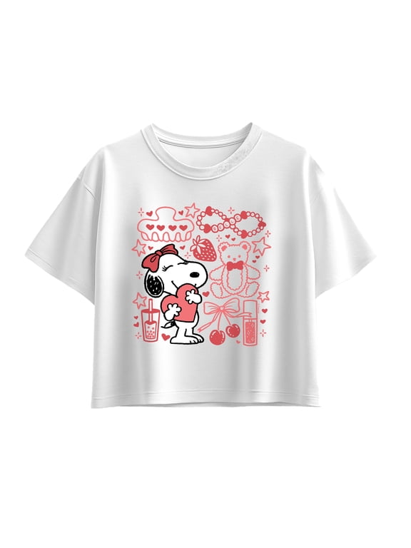 - Belle Pretty Things Girls' Short Sleeve Boxy Graphic T-Shirt