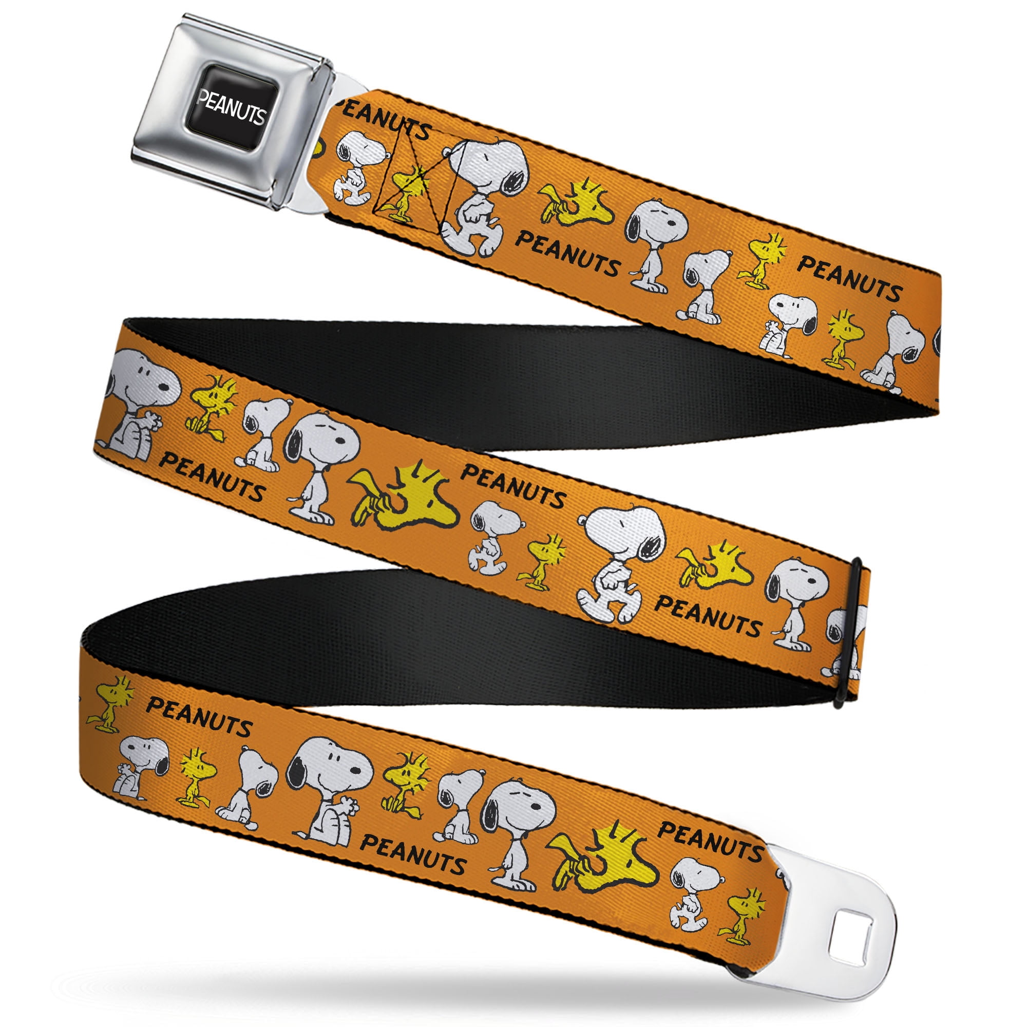 Peanuts Belt, Seatbelt Buckle Belt, Peanuts Snoopy and Woodstock Poses ...