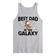 thumbnail image 1 of Peanuts - Best Dad In The Galaxy Snoopy - Men's Jersey Tank Top, 1 of 5