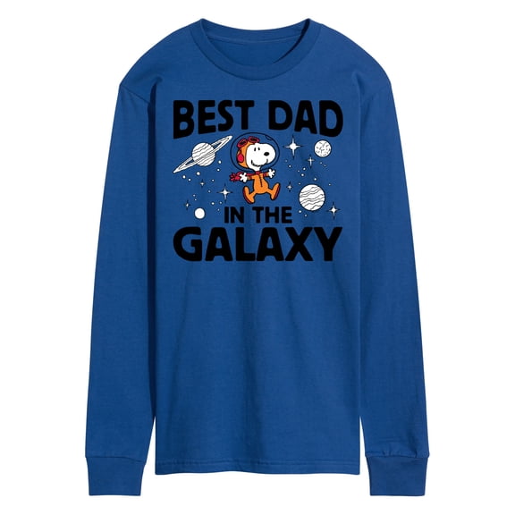 Peanuts - Best Dad In The Galaxy Snoopy - Men's Long Sleeve T-Shirt