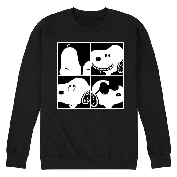 Peanuts - Best of Snoopy And Woodstock - Men's Fleece Crewneck Pullover Sweatshirts