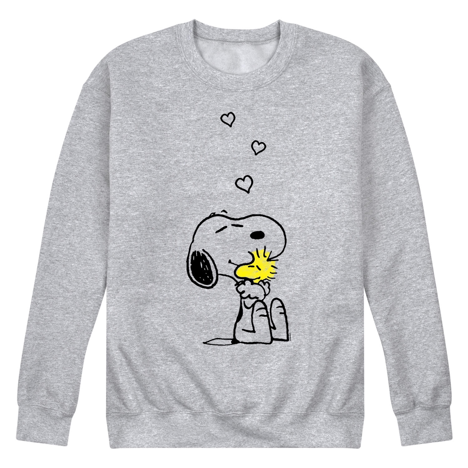 Peanuts - Best of Snoopy And Woodstock - Men's Fleece Crewneck Pullover ...
