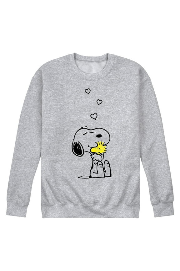 - Best of Snoopy And Woodstock - Men's Fleece Crewneck Pullover Sweatshirts