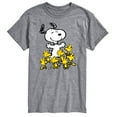 thumbnail image 1 of Peanuts - Snoopy and Woodstocks - Men's Short Sleeve Graphic T-Shirt, 1 of 6