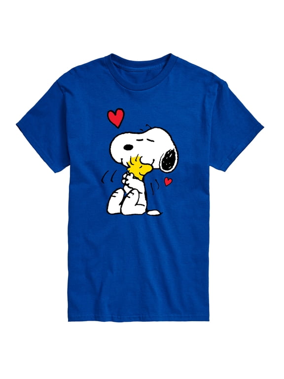 - Snoopy and Woodstock Hug - Men's Short Sleeve Graphic T-Shirt
