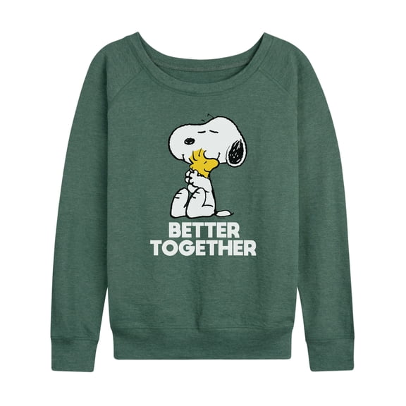 Peanuts - Better Together - Women's French Terry Long Sleeve Pullover