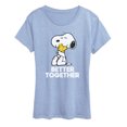 thumbnail image 1 of Peanuts - Better Together - Women's Short Sleeve Graphic T-Shirt, 1 of 4