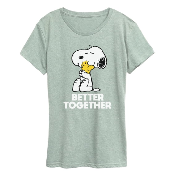 Peanuts - Better Together - Women's Short Sleeve Graphic T-Shirt