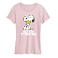 thumbnail image 1 of Peanuts - Better Together - Women's Short Sleeve Graphic T-Shirt, 1 of 4