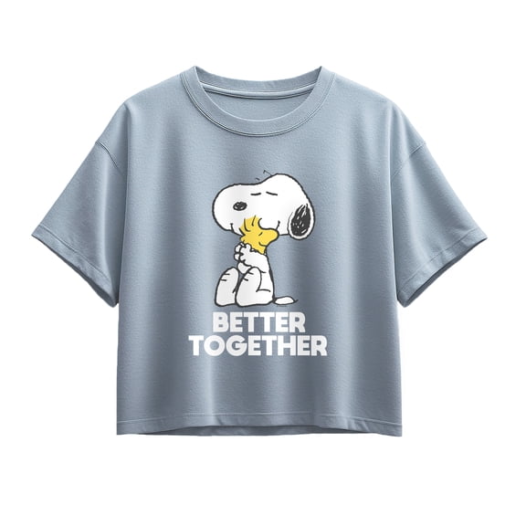 Peanuts - Better Together - Youth Girls Boxy T-Shirt