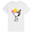 thumbnail image 1 of Peanuts - Birthday Balloon Snoopy Men's Short Sleeve Graphic T-Shirt, 1 of 5