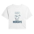 thumbnail image 1 of Peanuts - Bleah Mondays Snoopy - Juniors Cropped Graphic T-Shirt, 1 of 5