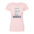 thumbnail image 1 of Peanuts - Bleah Mondays Snoopy - Juniors Fitted Graphic T-Shirt, 1 of 4