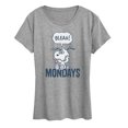 thumbnail image 1 of Peanuts - Bleah Mondays Snoopy - Women's Short Sleeve Graphic T-Shirt, 1 of 5