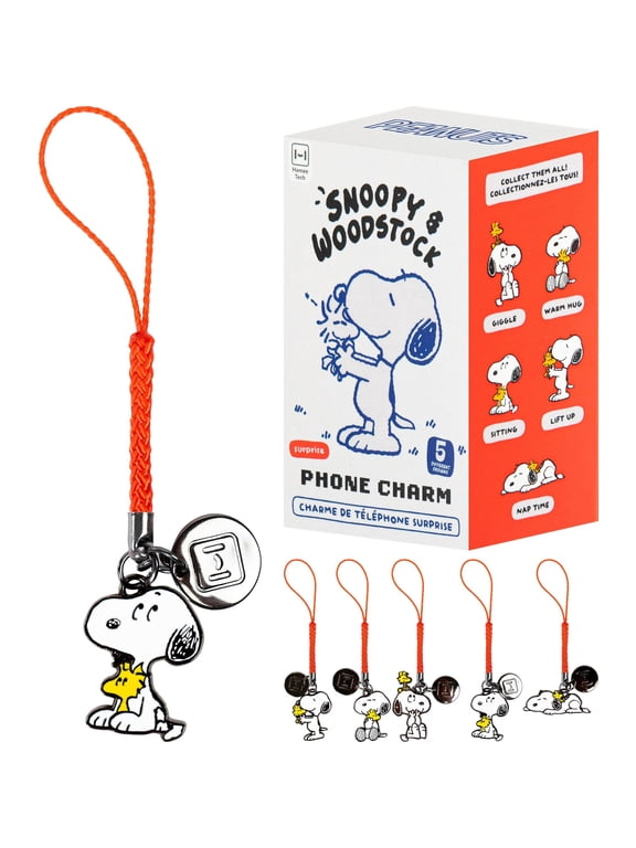 Peanuts Blind Box Surprise Enamel Phone Charm - Cute Decorative Charm for Cell Phone Camera Keys Airpods