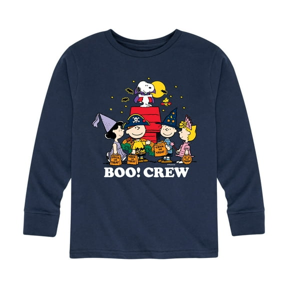 Peanuts - Boo Crew - Toddler And Youth Long Sleeve Graphic T-Shirt