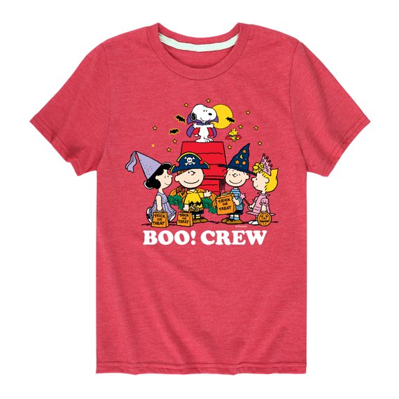 Peanuts - Boo Crew - Toddler And Youth Short Sleeve Graphic T-Shirt