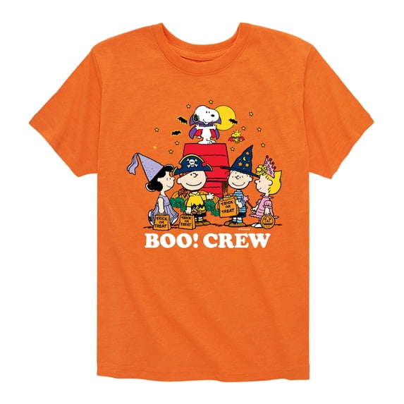 Peanuts - Boo Crew Boys' Short Sleeve Graphic T-Shirt