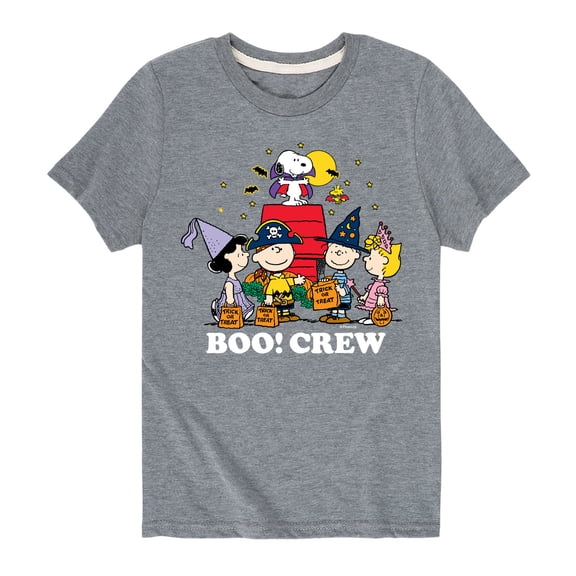 Peanuts - Boo Crew - Toddler And Youth Short Sleeve Graphic T-Shirt