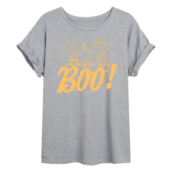 Peanuts - Boo - Juniors Ideal Flowy Muscle T-Shirt