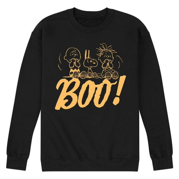 Peanuts - Boo - Men's Crew Neck Fleece Pullover