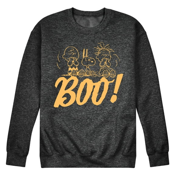 Peanuts - Boo - Men's Crew Neck Fleece Pullover