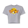 thumbnail image 1 of Peanuts - Boo Snoopy - Juniors Cropped Cotton Blend T-Shirt, 1 of 6