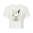 thumbnail image 1 of Peanuts - Boo Snoopy Scared - Juniors Cropped Cotton Blend T-Shirt, 1 of 6