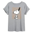 thumbnail image 1 of Peanuts - Boo Snoopy Scared - Women's Oversized T-Shirt, 1 of 6