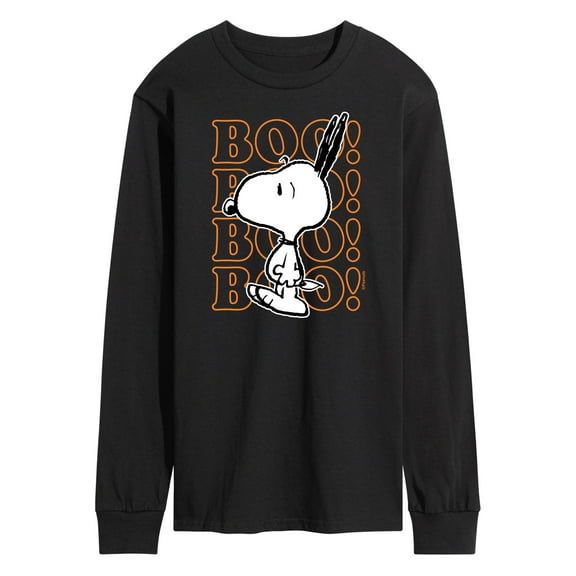 Peanuts - Boo Snoopy Scared - Men's Long Sleeve T-Shirt