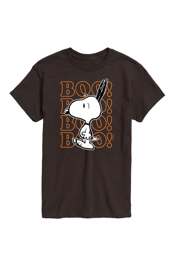 - Boo Snoopy Scared - Men's Short Sleeve Graphic T-Shirt