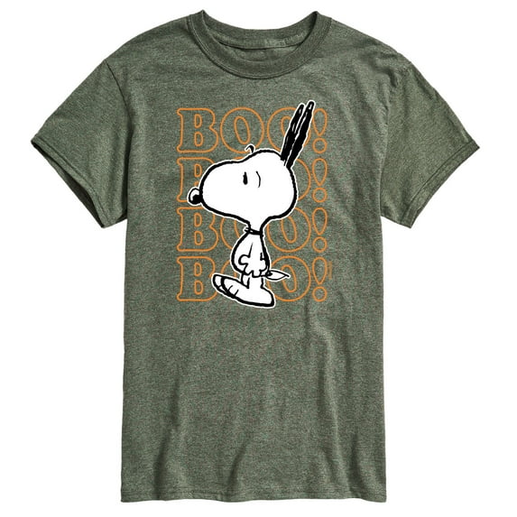 Peanuts - Boo Snoopy Scared - Men's Short Sleeve Graphic T-Shirt