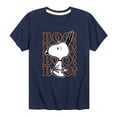 thumbnail image 1 of Peanuts - Boo Snoopy Scared - Toddler And Youth Short Sleeve Graphic T-Shirt, 1 of 6