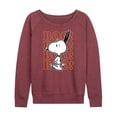thumbnail image 1 of Peanuts - Boo Snoopy Scared - Women's Lightweight French Terry Long Sleeve Shirt, 1 of 6
