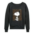 thumbnail image 1 of Peanuts - Boo Snoopy Scared - Women's Lightweight French Terry Long Sleeve Shirt, 1 of 6