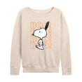 thumbnail image 1 of Peanuts - Boo Snoopy Scared - Women's Lightweight French Terry Long Sleeve Shirt, 1 of 6