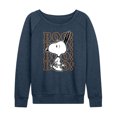thumbnail image 1 of Peanuts - Boo Snoopy Scared - Women's Lightweight French Terry Long Sleeve Shirt, 1 of 6