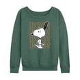 thumbnail image 1 of Peanuts - Boo Snoopy Scared - Women's Lightweight French Terry Long Sleeve Shirt, 1 of 6