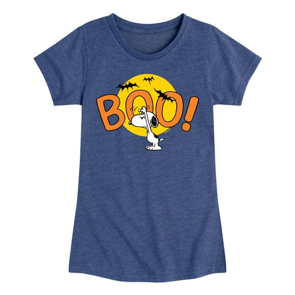 Peanuts - Boo Snoopy - Toddler And Youth Girls Short Sleeve Graphic T-Shirt