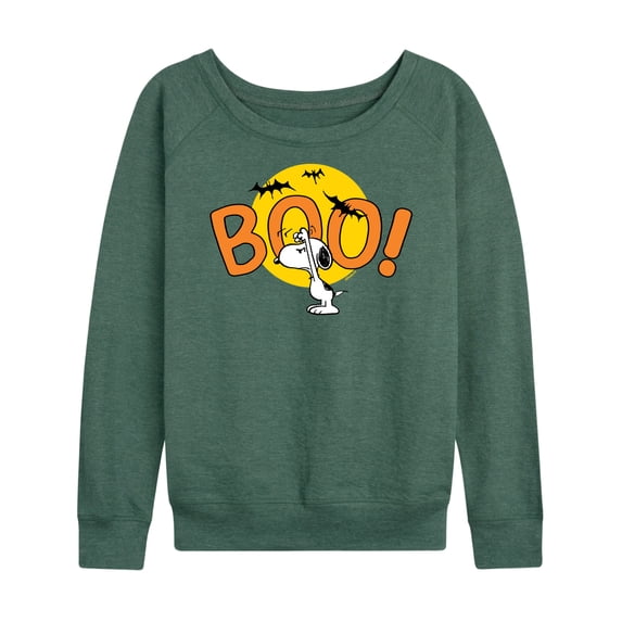 Peanuts - Boo Snoopy - Women's Lightweight French Terry Long Sleeve Shirt