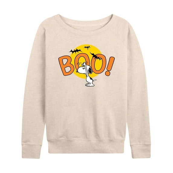 Peanuts - Boo Snoopy - Women's Lightweight French Terry Long Sleeve Shirt