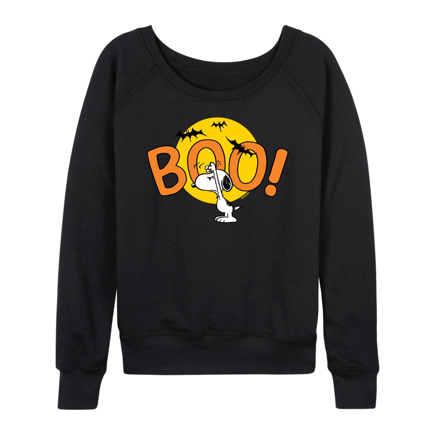 Peanuts - Boo Snoopy - Women's Lightweight French Terry Long Sleeve ...