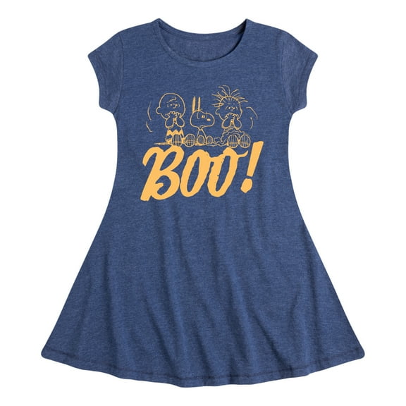 Peanuts - Boo - Toddler And Youth Girls Fit And Flare Dress