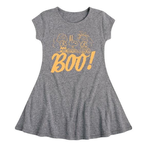 Peanuts - Boo - Toddler And Youth Girls Fit And Flare Dress