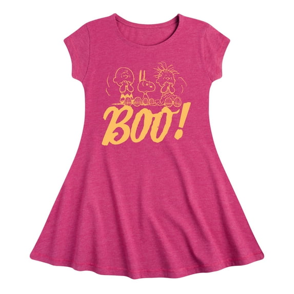 Peanuts - Boo - Toddler And Youth Girls Fit And Flare Dress