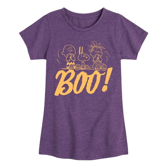 Peanuts - Boo - Toddler And Youth Girls Short Sleeve Graphic T-Shirt
