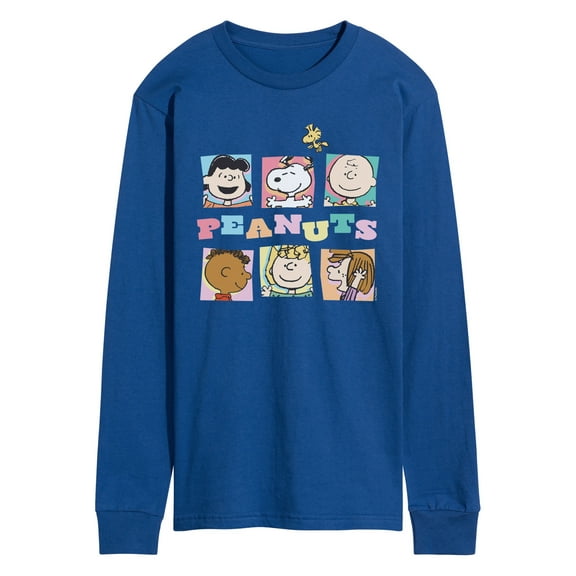 Peanuts - Boxes Snoopy And Friends - Men's Long Sleeve Graphic T-Shirt